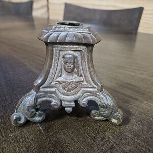 Vintage Antique Brass Alter Candle Holder